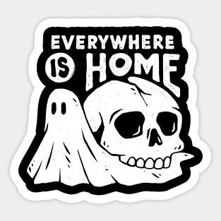 Everywhere is Home Sticker